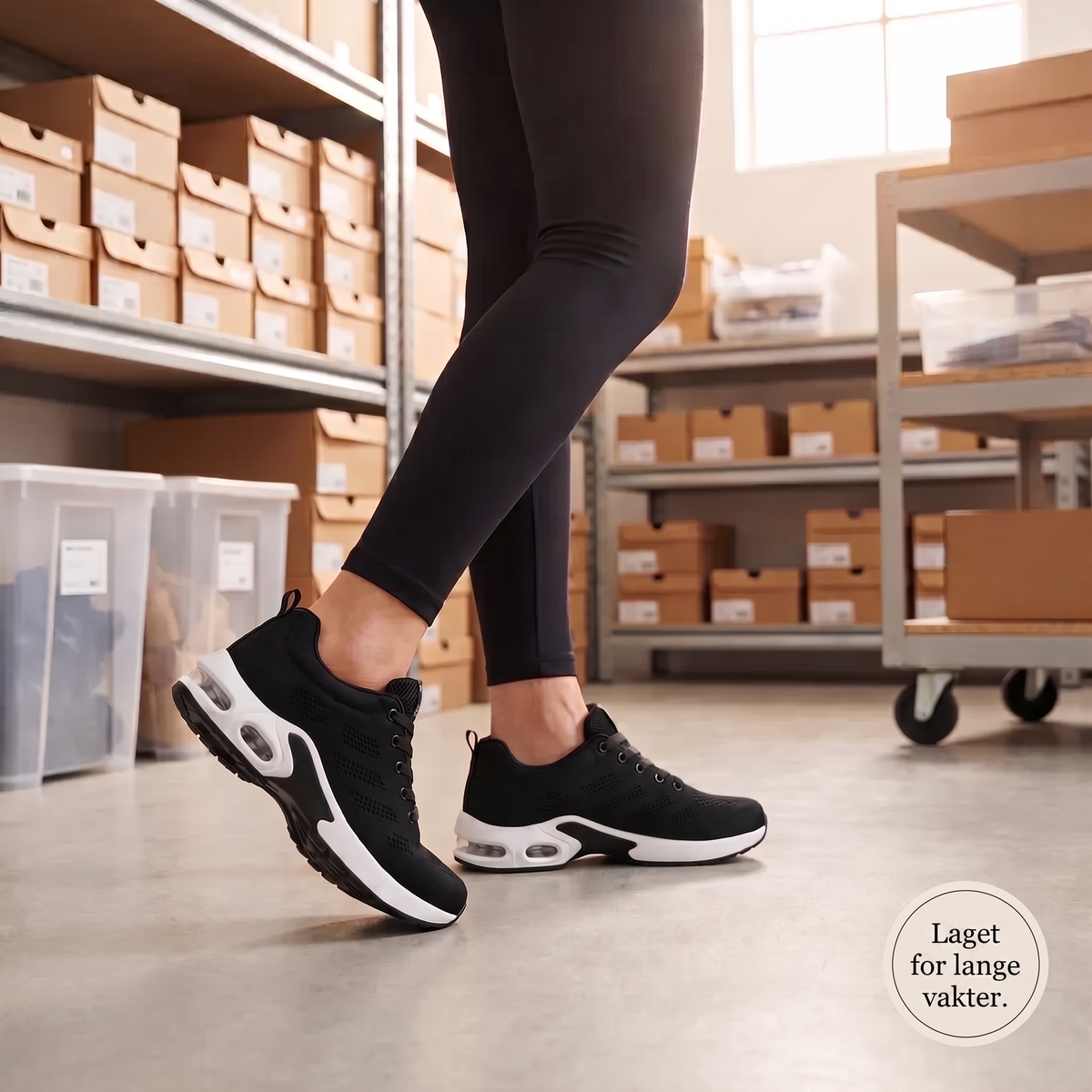 OrtoFlex™ – Sko for 12-timersvakter, lindring av fot-, kne- og ryggsmerter hele dagen