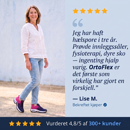 OrtoFlex™ – Sko for 12-timersvakter, lindring av fot-, kne- og ryggsmerter hele dagen